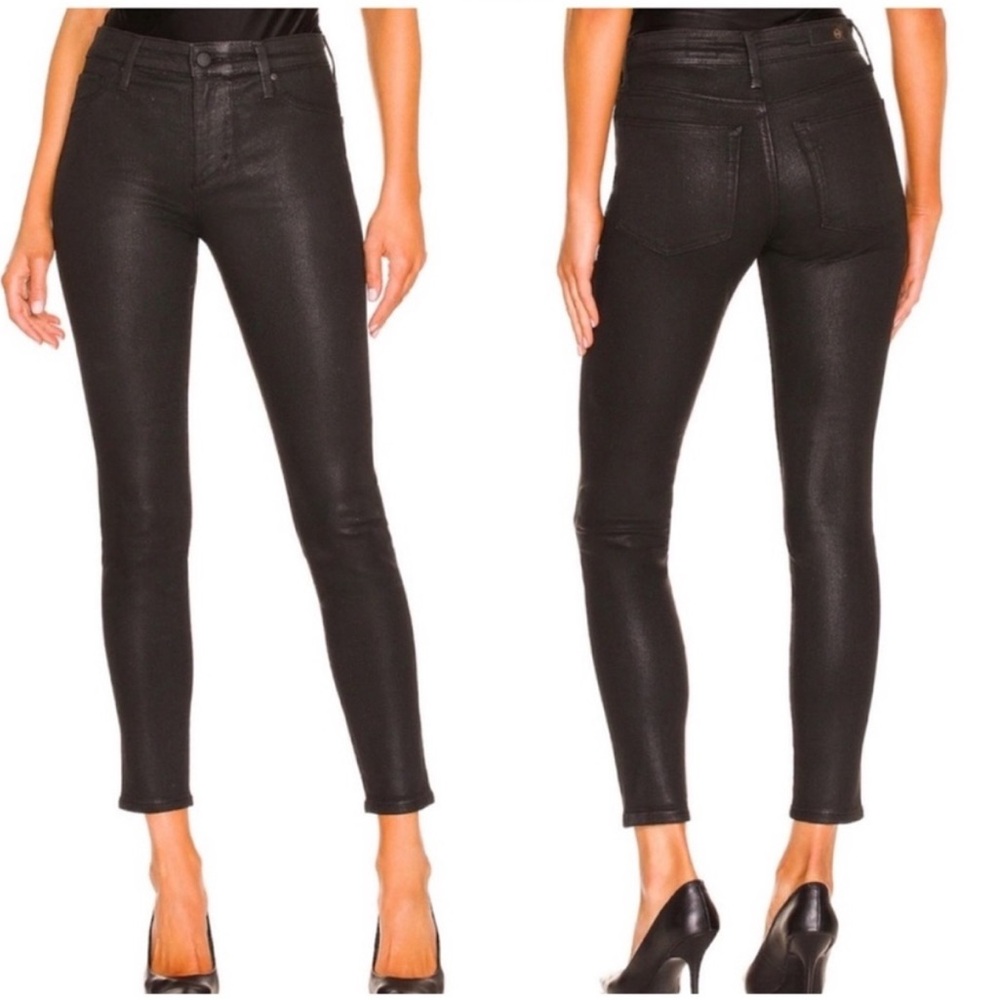 AG JEANS Adriano Goldschmied Farrah Skinny Ankle Jeans, Luminous Gunmetal 27